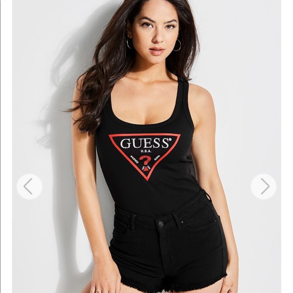 Guess logo black